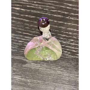Cut Crystal Cut Miniature Castle Palace Rainbow Colors Prism 2"